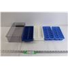 Image 1 : (4) Ice Cube Trays, Plastic Storage Drawer