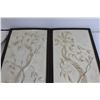 Image 2 : (2) Corner Shelves, (2) Tree Wall Art Pieces - 19 1/2" x 8" Each