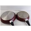 Image 5 : (2) Burgundy Paderno Frying Pans