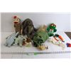 Image 1 : (7) Stuffed Animals with Extras (Oscar the Grouch, Sock Monkey)