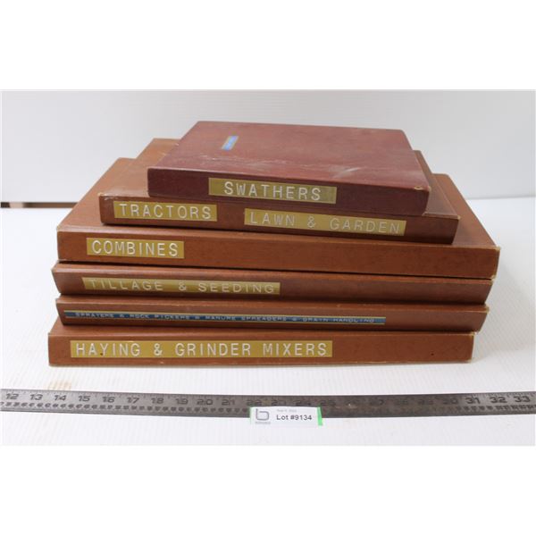 (6)Farm Dealer Parts Card Index Books