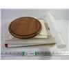 Image 1 : (11) Cutting Boards, Plastic Rolling Pin and Misc. kitchenware