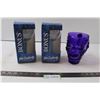 Image 1 : (2) Bombay Sapphire Glasses and Purple Skull Glass