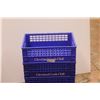 Image 3 : *(4) Heavy Duty Blue Plastic Packing Crates