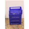 Image 1 : *(4) Heavy Duty Blue Plastic Packing Crates