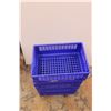 Image 4 : *(4) Heavy Duty Blue Plastic Packing Crates