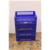 Image 1 : *(4) Heavy Duty Blue Plastic Packing Crates