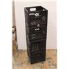Image 1 : *(4) Black Plastic Milk Crates