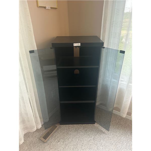 Smoked Glass Door Entertainment Stand 20 Wide x 16 Deep x 46 High
