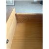 Image 2 : Wooden End Table with Glass Top & Drawer 19 Wide x 30 Deep x 22 High