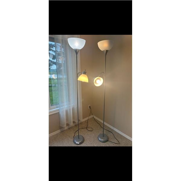 2 Floor Lamps (Tested) 72 High