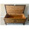 Image 1 : Decorative Cedar Chest (1 Broken Foot) 18 Deep x 40 Wide x 20 High