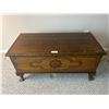 Image 2 : Decorative Cedar Chest (1 Broken Foot) 18 Deep x 40 Wide x 20 High