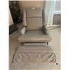Image 2 : Leather Like Swivel Reclining Chair  27 Wide x 34 Deep x 37 High