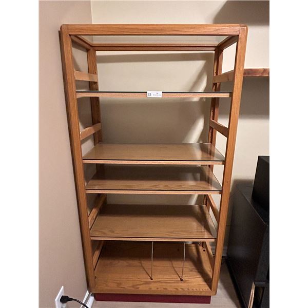 Bookshelf With Record Racks 14 Deep x 29 Long x 60 Tall