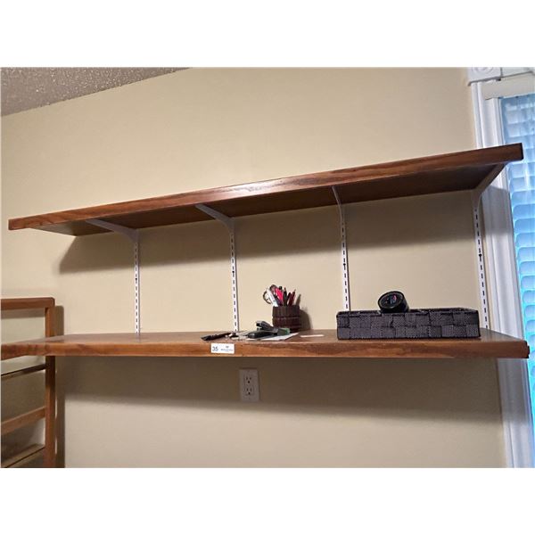 4 Floating Shelves with Contents Shelves 12 Deep x 60 Long