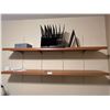 Image 2 : 4 Floating Shelves with Contents Shelves 12 Deep x 60 Long