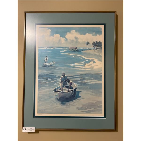 Seaside Picture, Artist Joanne Sibley 403/1000  20 Wide x 26 High