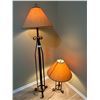 Image 1 : 2 Modern Lamps 1 Table & 1 Floor  Floor Lamp is 59 High