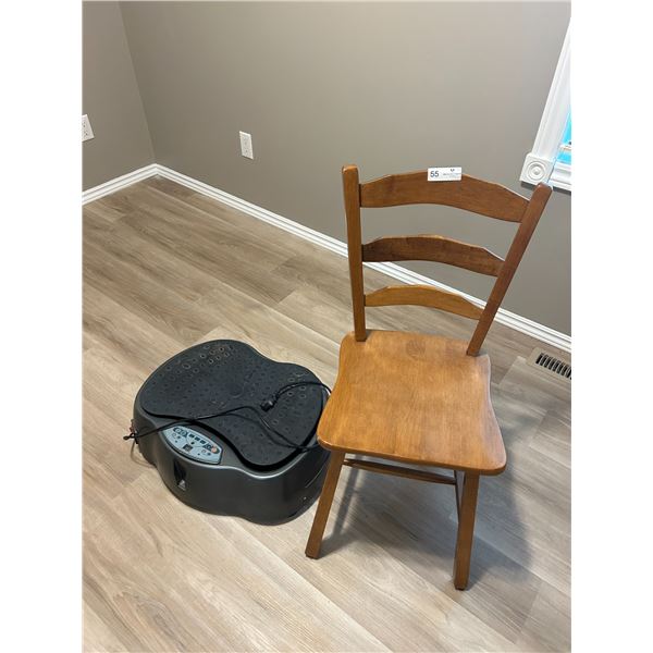 Kenrock Fitness Machine & Wooden Chair