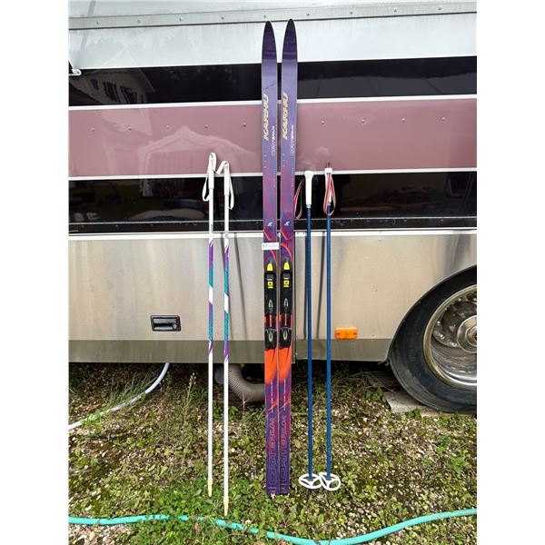 Karhu Cross Country Skiis 185's  & Poles