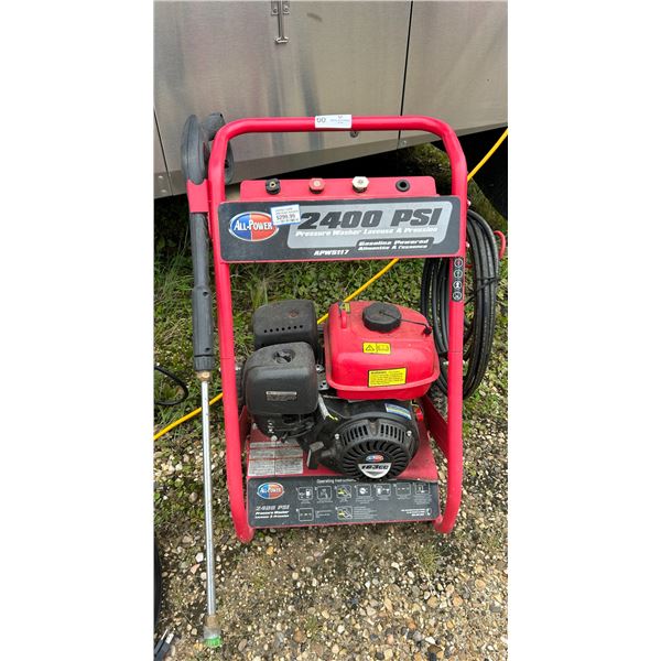 All Power 2400 PSI Gas Powered Pressure Washer Model # APW5117
