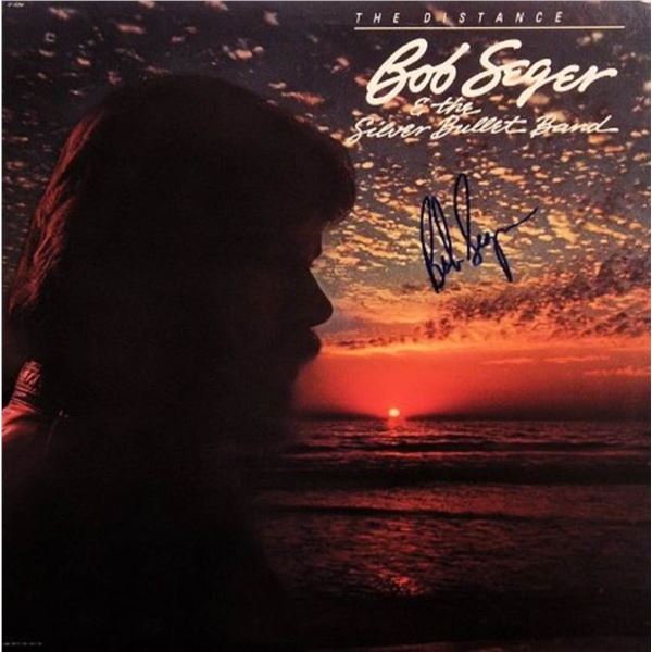 Bob Seger signed  The Distance  album