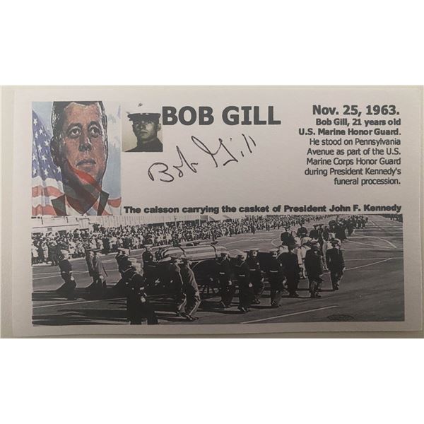 JFK Funeral Honor Guard signed card