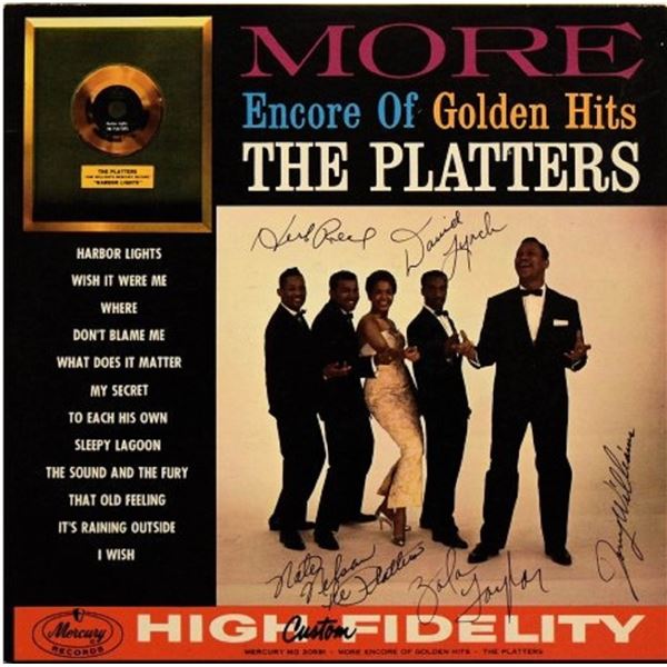 The Platters signed Golden Hits album