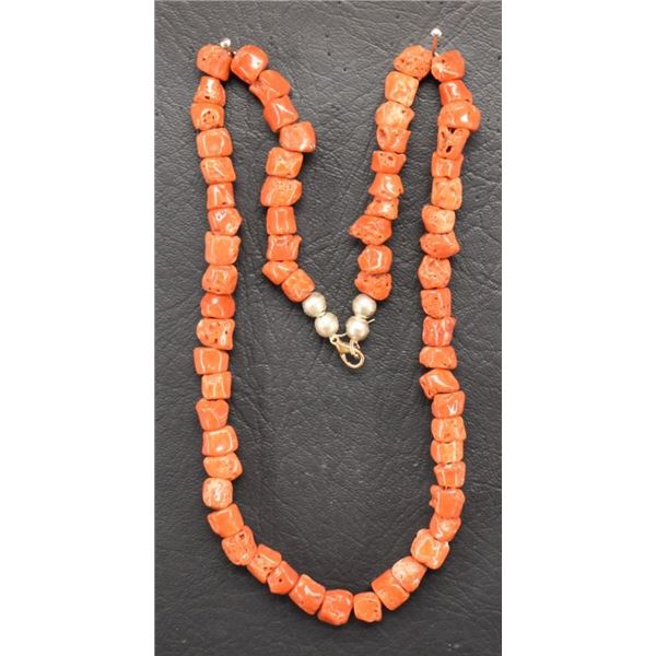 PUEBLO INDIAN CORAL NECKLACE