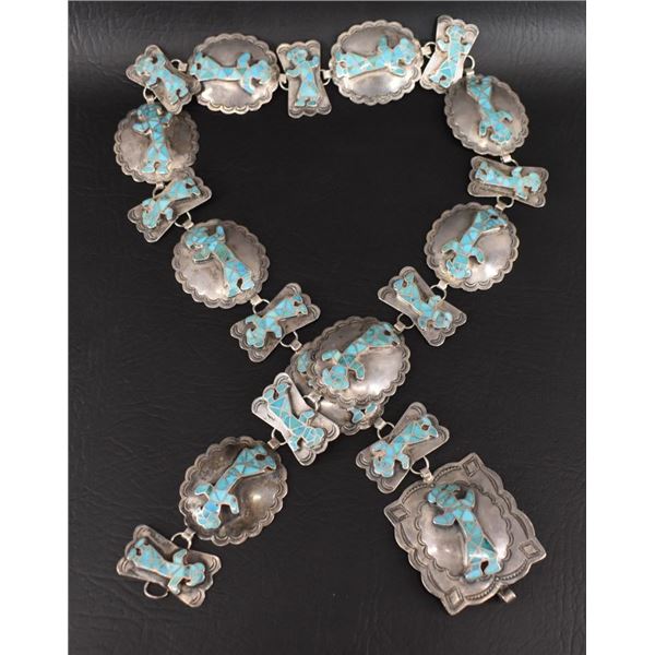 ZUNI INDAN CONCHO BELT