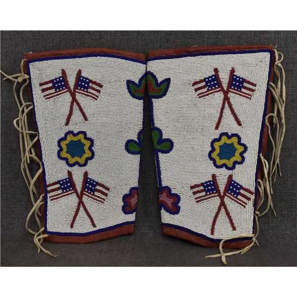 PLAINS INDIAN BEADED CUFFS
