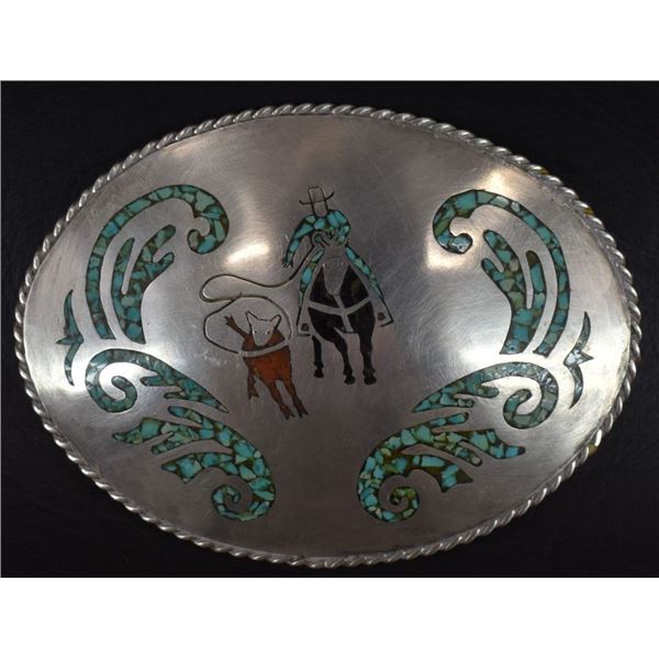 STERLING SIVLER BELT BUCKLE (JC)