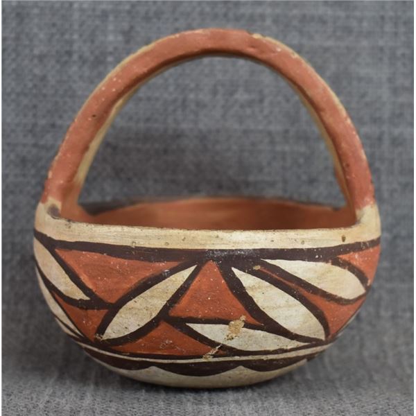 ISLETA INDIAN POTTERY BASKET