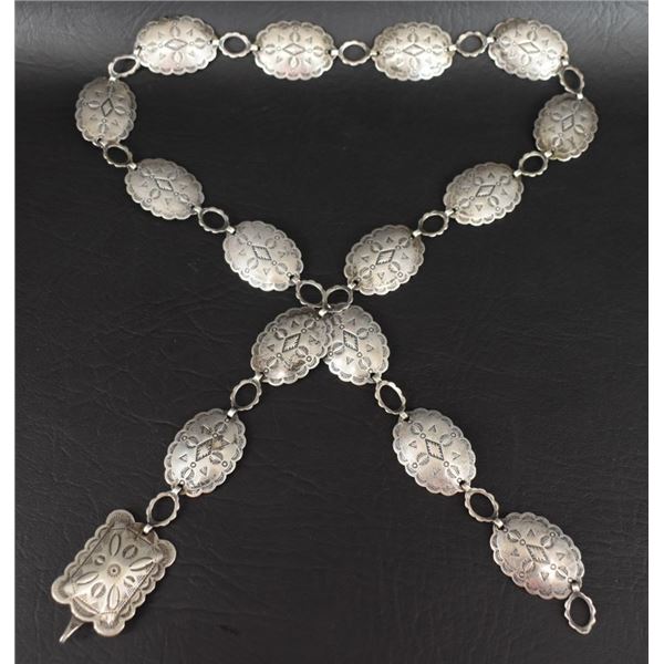 NAVAJO INDIAN LINK CONCHO BELT