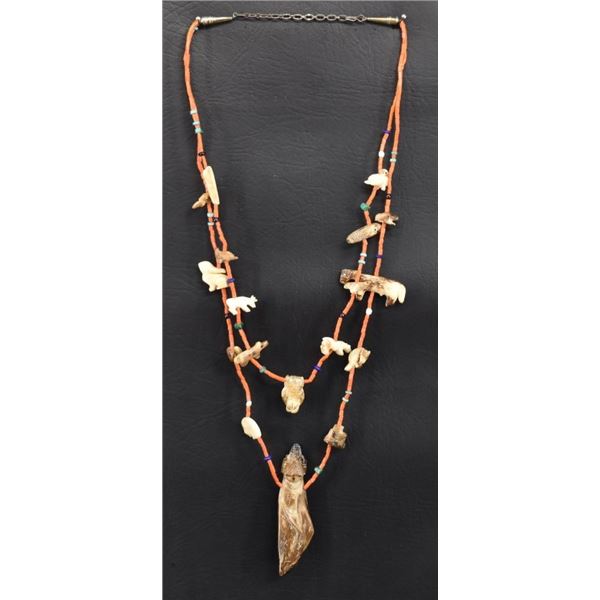 ZUNI INDIAN FETISH NECKLACE