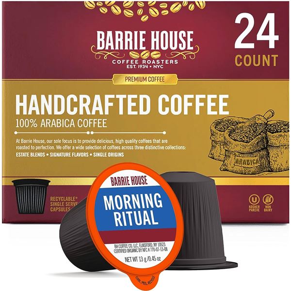 NEW 24 PACK OF BARRIE HOUSE MORNING RITUAL K CUP