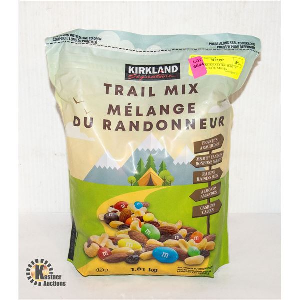 NEW KIRKLAND 1.81KG BAG OF TRAIL MIX WITH M&M'S