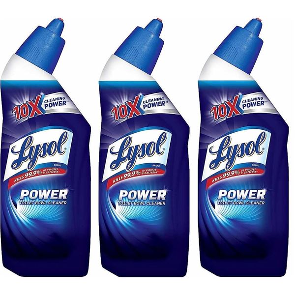 NEW 3 BOTTLES OF LYSOL 10X TOILET BOWL CLEANER