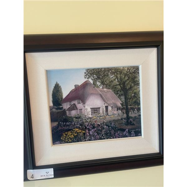 Lorraine Oldberg Oil On Canvas Cottage 17.5 x 15