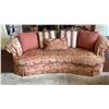 Image 1 : Orange Feather Couch 93L x 43W x 32H
