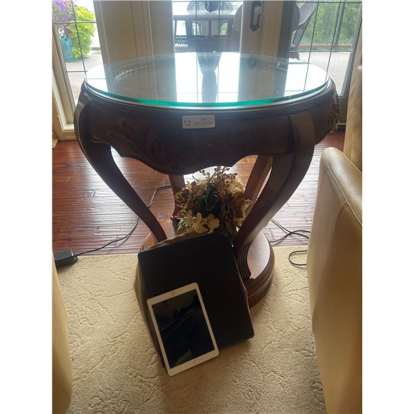 Round Table - Hall Table 26.5D 31T - Includes Large Glass 54D