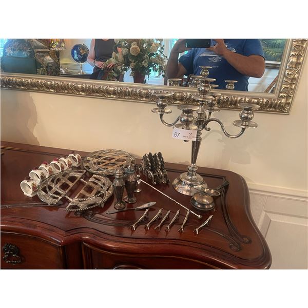 Silverplate Candle Obra & Collection