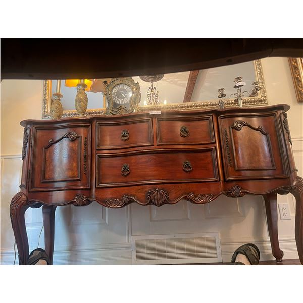 Finesse Sideboard Felt Lined 68L x 20.5D x 40T Cabriole Legs Carved Claw Foot