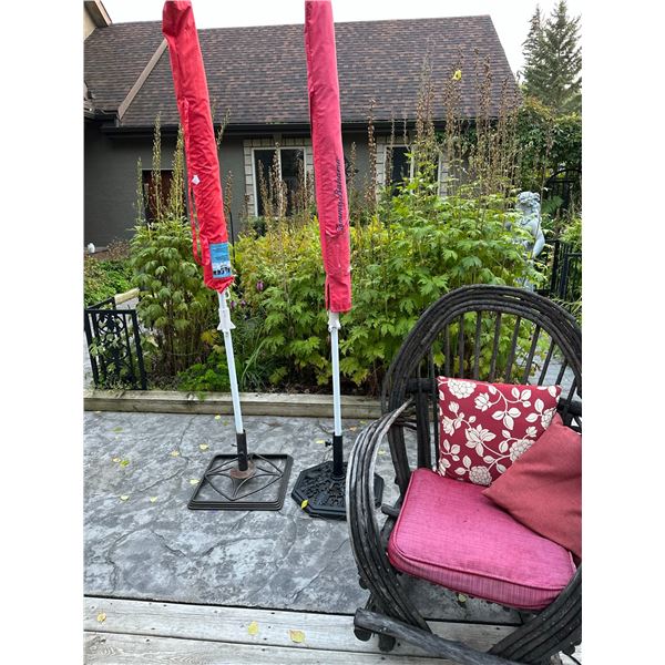 Two Garden Shades Umbrellas