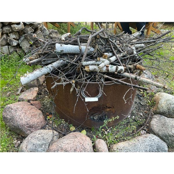 Metal Garden Fire Pit WIth Animal Cutouts