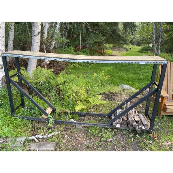 Firewood Holder & Firewood Pile