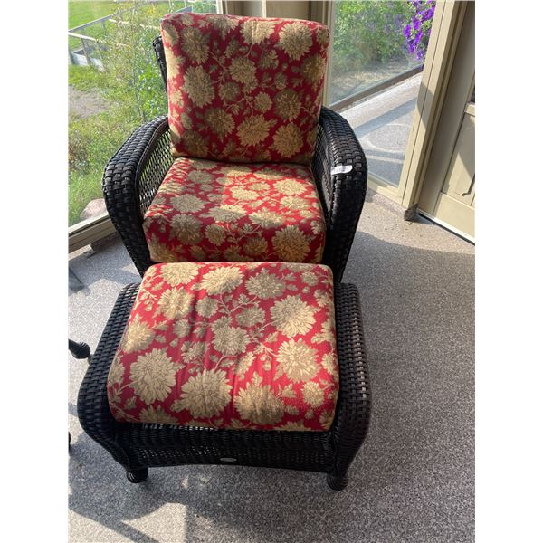 Garden Lounger & Footstool