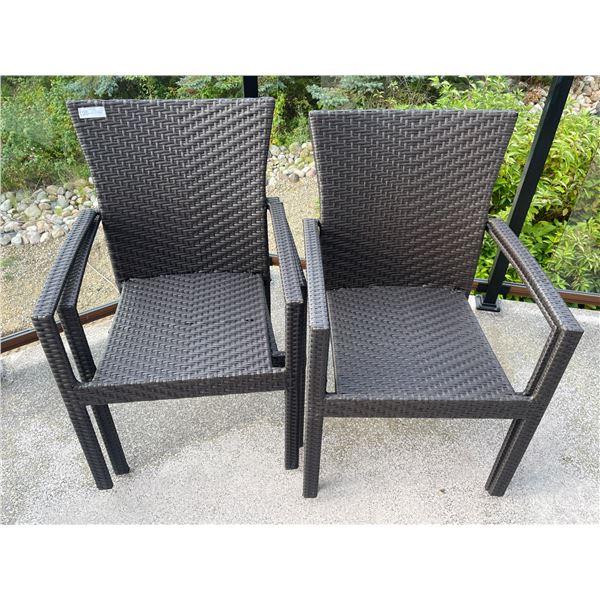 4 Stacking Garden Chairs