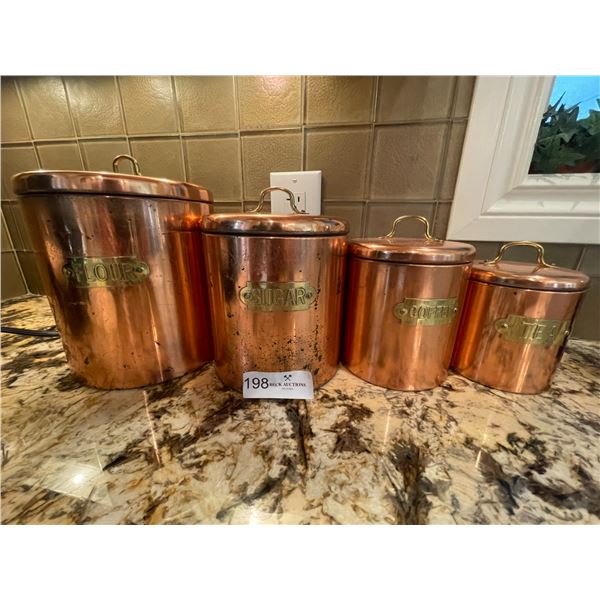 Copper Canister Set